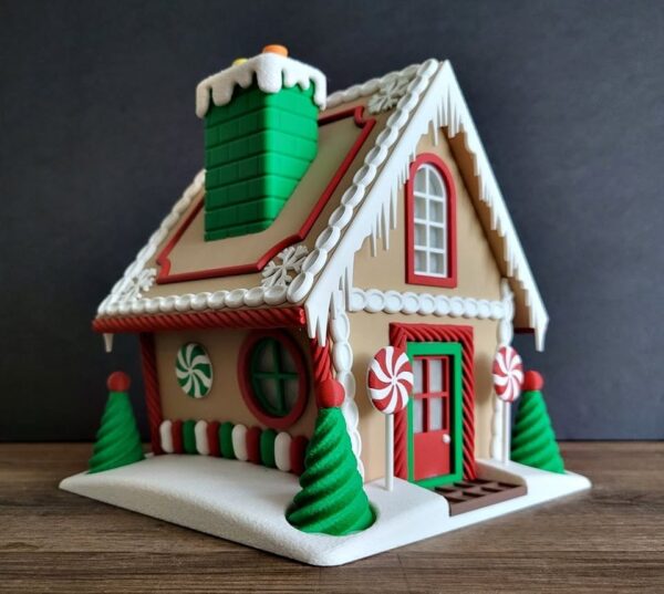 Custom gingerbread house decor