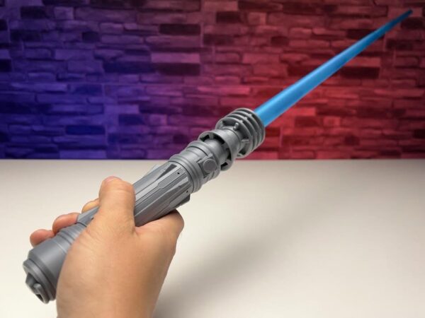 Custom Star Wars Lightsabers 3D Printed Retractable Display Art for Jedi Fans